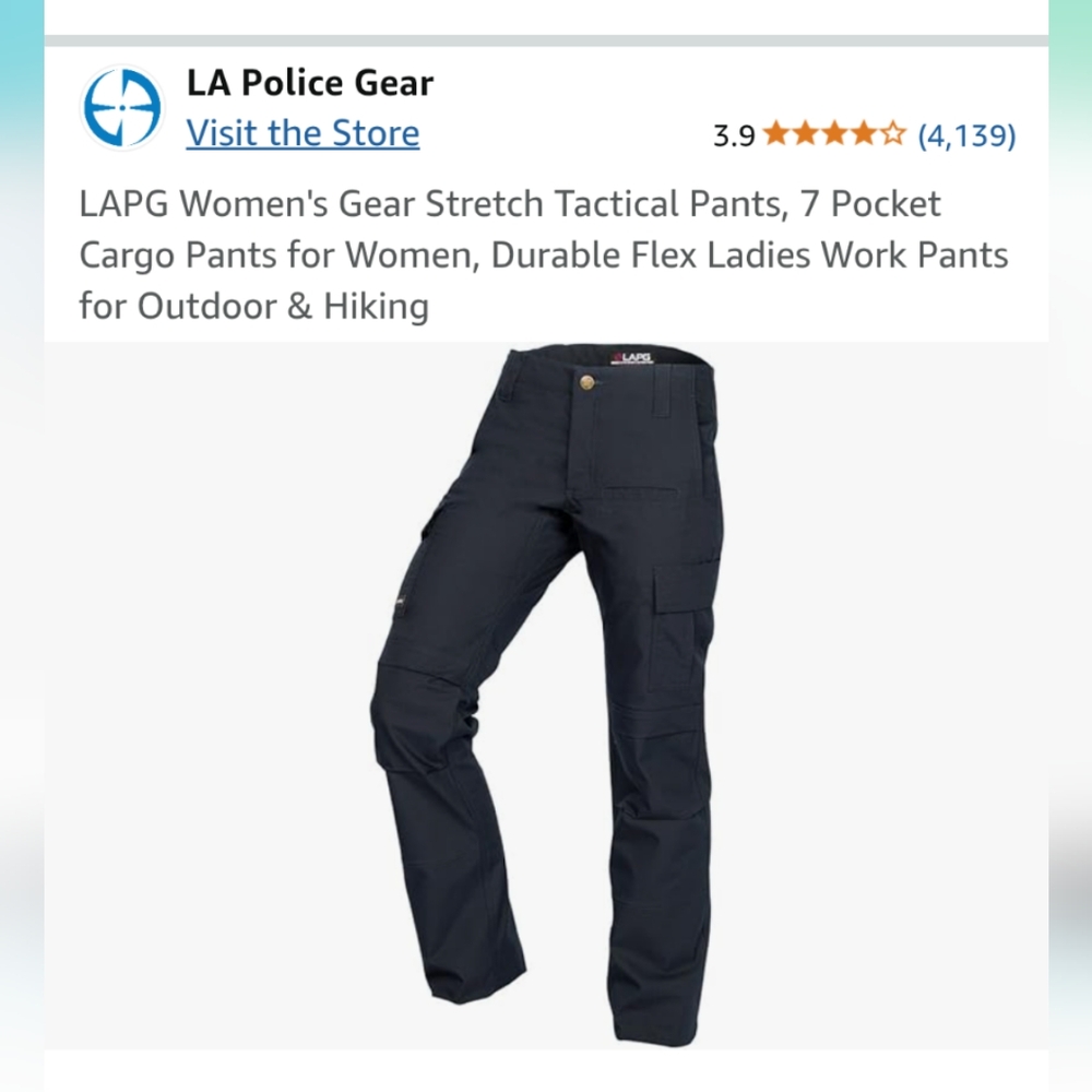 LA Police Gear Tactical Pants, Navy Blue Size 18 Long NEW in Package